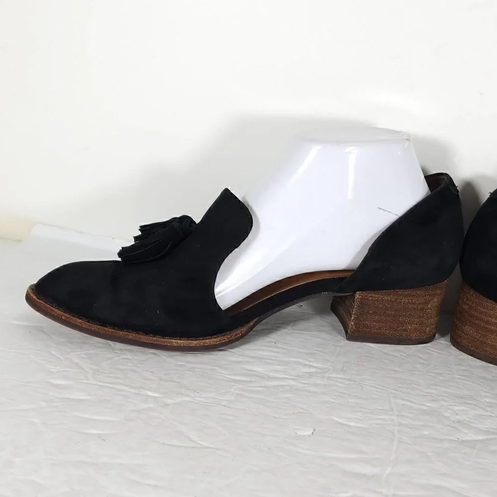 Free People Jeffrey Campbell Women's Charles US8 Suede Slip-On Tassel Loafers